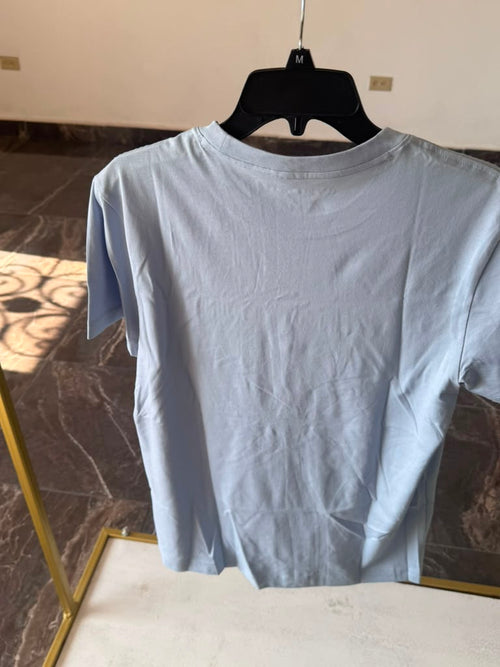Camiseta original Psycho Bunny de manga corta en color celeste