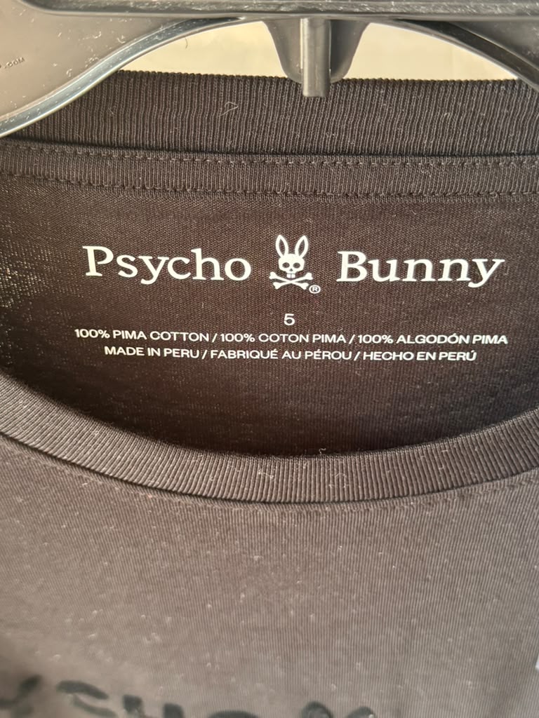 Psycho Bunny original nueva en color negro.